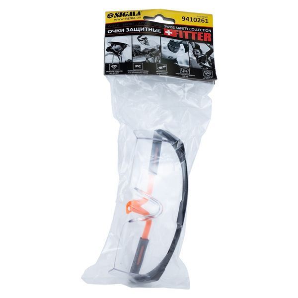 Окуляри захисні Fitter anti-scratch, anti-fog (прозорі) SIGMA (9410261) 9410261 фото