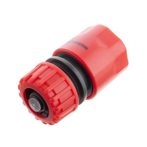 Конектор 1/2" з аквастопом для шланга&nbsp;1/2" INTERTOOL GE-1019 GE-1019 фото