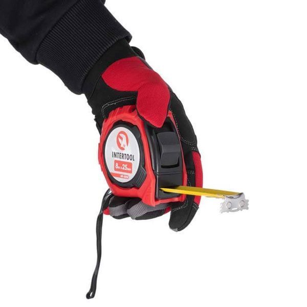 Рулетка з фіксатором 8м * 25мм "Магніт" INTERTOOL MT-0508 MT-0508 фото
