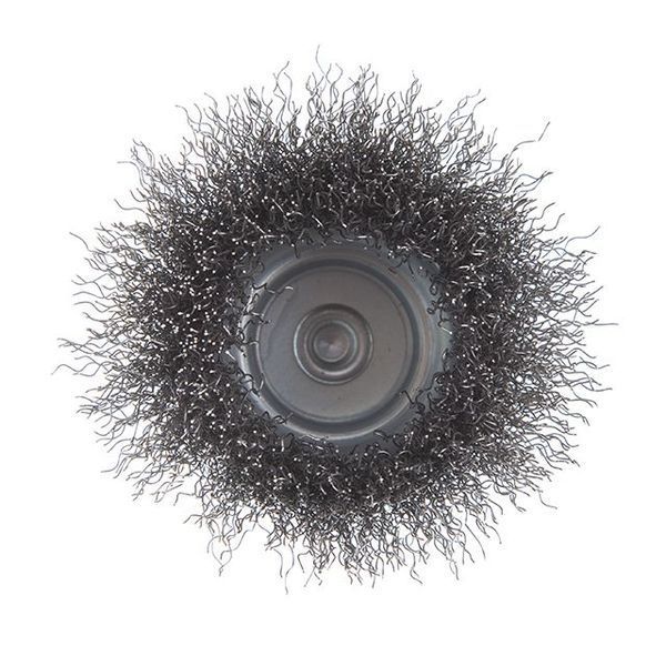 Щітка чашкова 75 мм для дриля, 1/4" (кручений дріт) INTERTOOL BT-9075 BT-9075 фото
