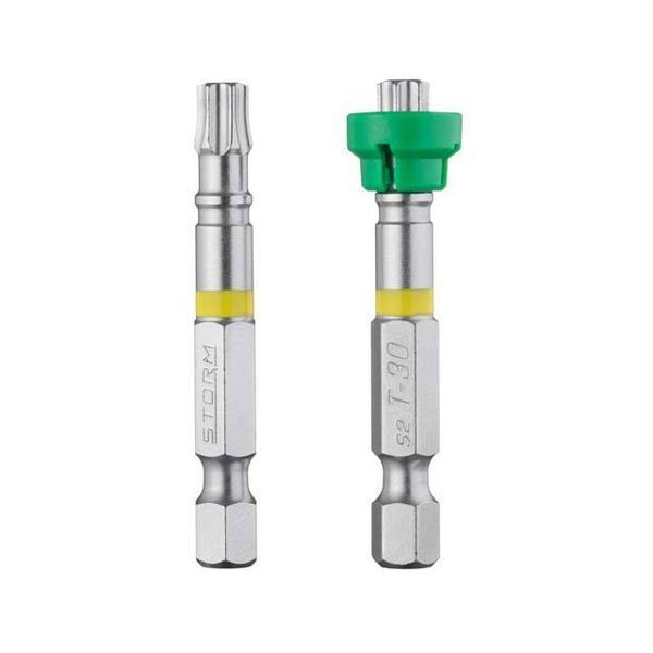Комплект&nbsp;насадок викруткових Torx з обмежувачем T30 1/4" * 50 мм, S2, уп. 2 од., STORM INTERTOOL VT-0232 VT-0232 фото