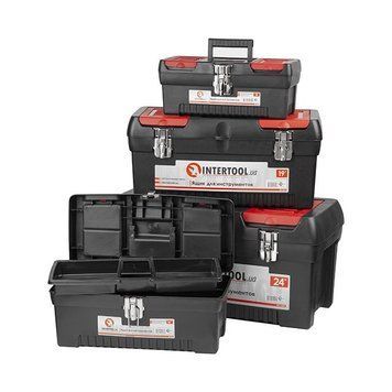 Комплект ящиків для інструментів з металевими замками, 4 од. INTERTOOL BX-0004 BX-0004 фото