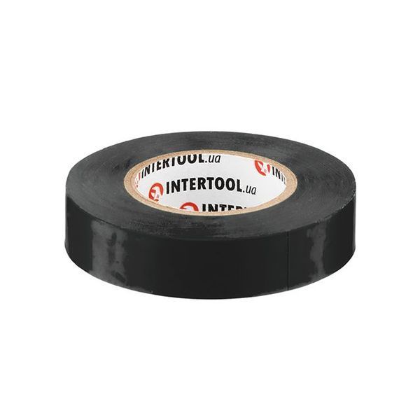 Стрічка ізоляційна 0.15ммx17ммx20м чорна (упак 10 шт) INTERTOOL IT-0021 IT-0021 фото
