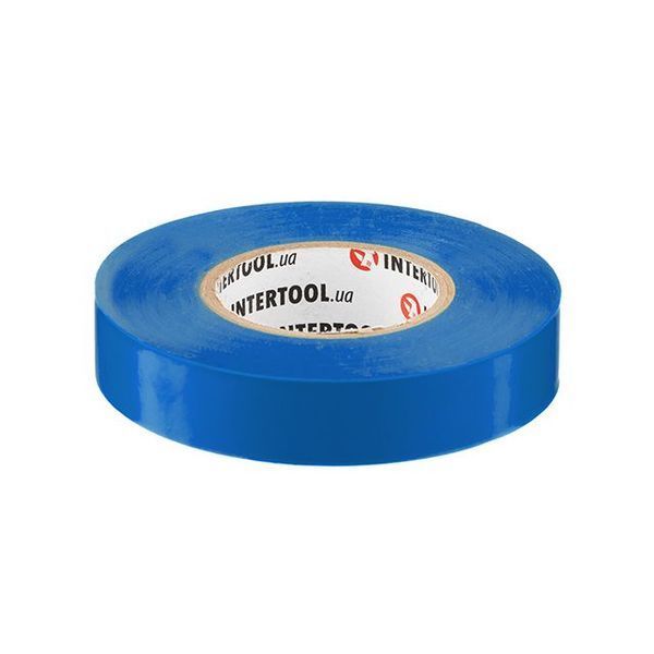 Стрічка ізоляційна, 17 мм * 25 м * 0,15 мм, синя INTERTOOL IT-0025 IT-0025 фото