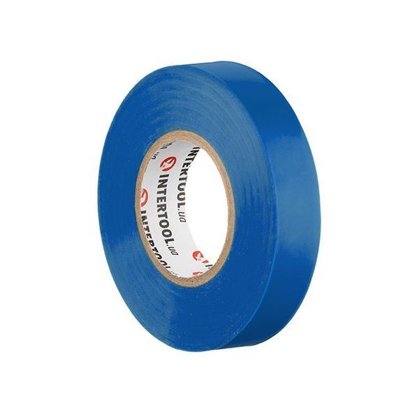 Стрічка ізоляційна, 17 мм * 25 м * 0,15 мм, синя INTERTOOL IT-0025 IT-0025 фото