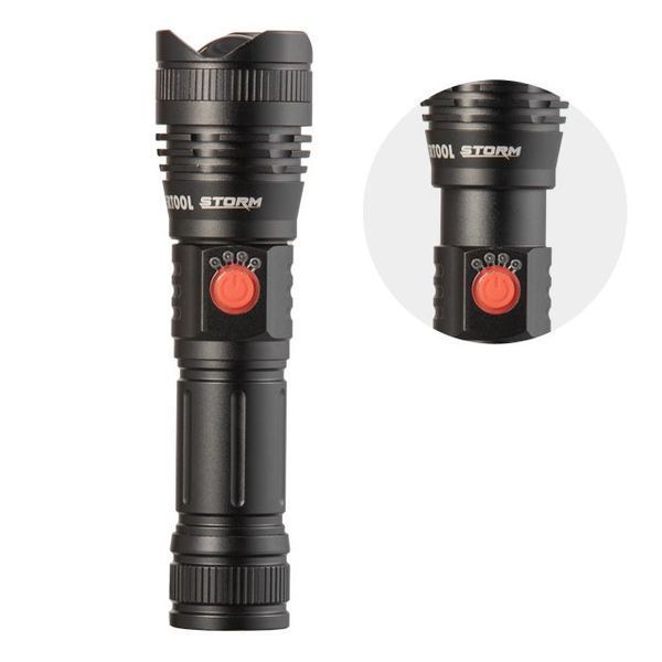 Ліхтар ручний Alu, 1200 LM, 3 режими, STORM INTERTOOL LB-0130 LB-0130 фото