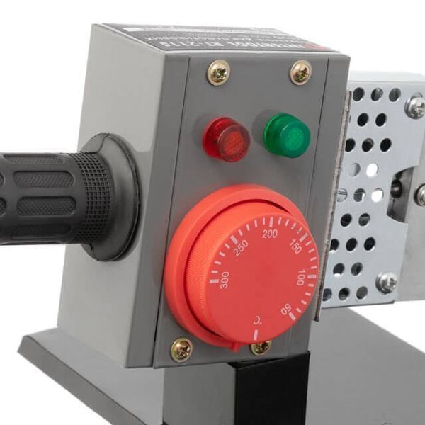 Паяльник для пластикових труб, 850 Вт, 0-300&deg;C, насадки 20, 25, 32 мм, металевий кейс INTERTOOL RT-2110 RT-2110 фото