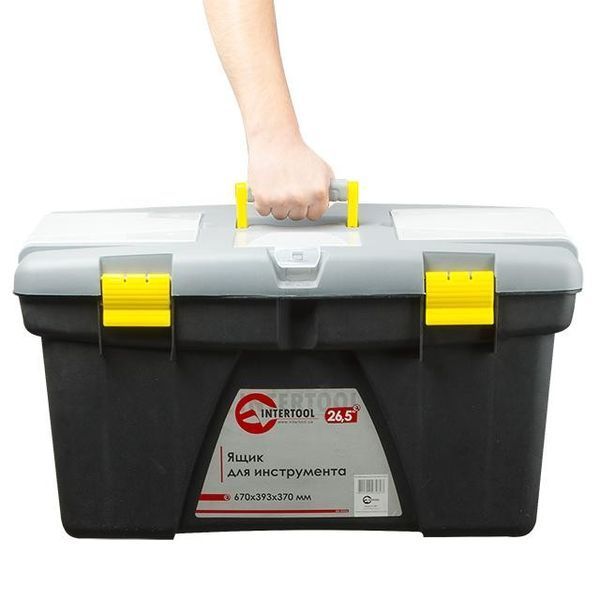 Ящик для інструменту 26.5" 670*393*370 мм INTERTOOL BX-0326 BX-0326 фото