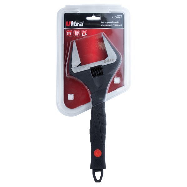 Ключ розвідний з тонкими губами 310мм, 0-60мм CrV ULTRA (4100142) 4100142 фото