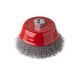 Щітка чашкова 125 мм, для КШМ, М14 (кручений дріт) INTERTOOL BT-1125 BT-1125 фото 1