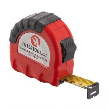Рулетка з металевим полотном 8м x 25мм "EXTRA" INTERTOOL MT-0208 MT-0208 фото