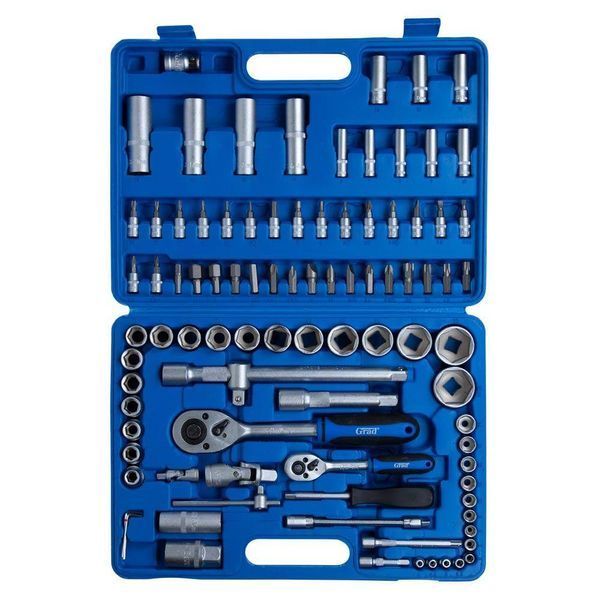 Набір насадок торцевих і біти 1/4", 1/2" 94шт Start GRAD (6003175) 6003175 фото