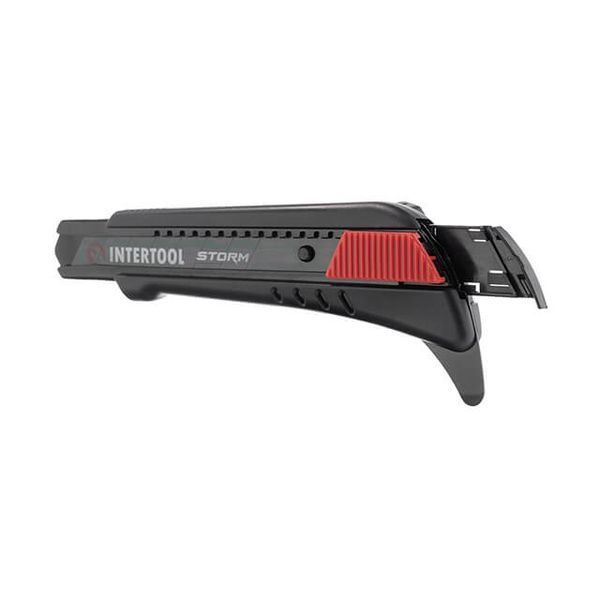 Ніж сегментний для лінолеуму 18 мм, металева напрямна, STORM INTERTOOL HT-0538 HT-0538 фото