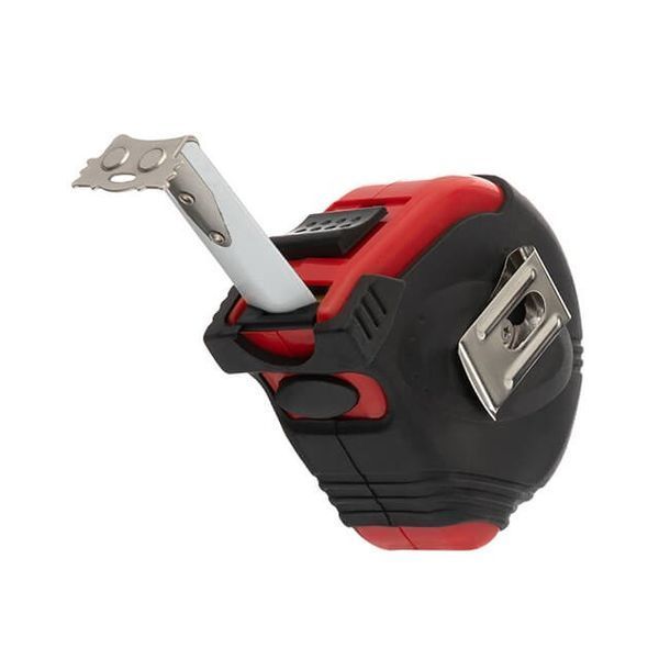 Рулетка з металевим полотном 5 м x 19 мм,&nbsp;три стопора полотна INTERTOOL MT-0105 MT-0105 фото