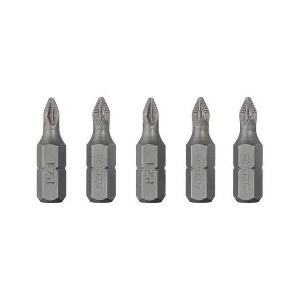 Комплект викруткових насадок PZ1 1/4" * 25 мм, ACR, S2, уп. 5 од., STORM INTERTOOL VT-0208 VT-0208 фото